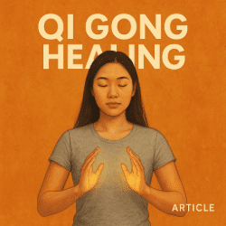 woman using qigong to heal